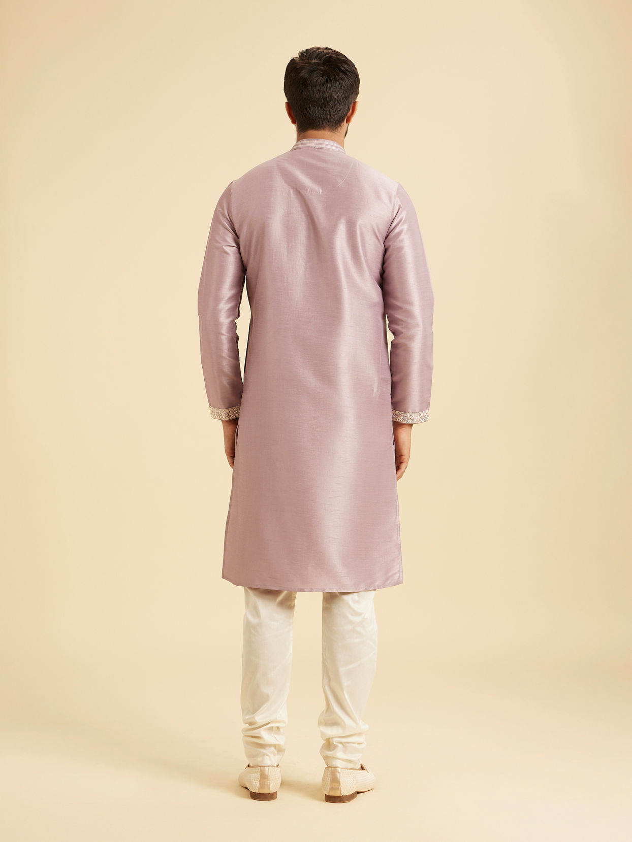 Manyavar Men Lilac Festive Kurta Churidar Set