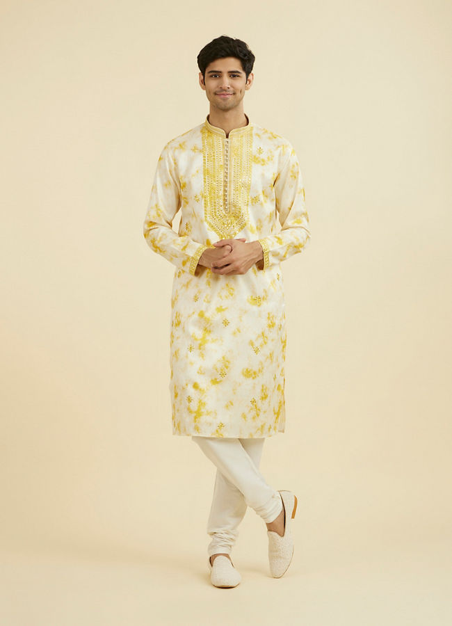 Manyavar Men Radiant Yellow Kurta Pajama