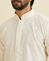 Manyavar Men Ethereal Cream Kurta Dhoti Set
