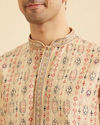 Manyavar Men Royal Beige Regalia Kurta Pajama