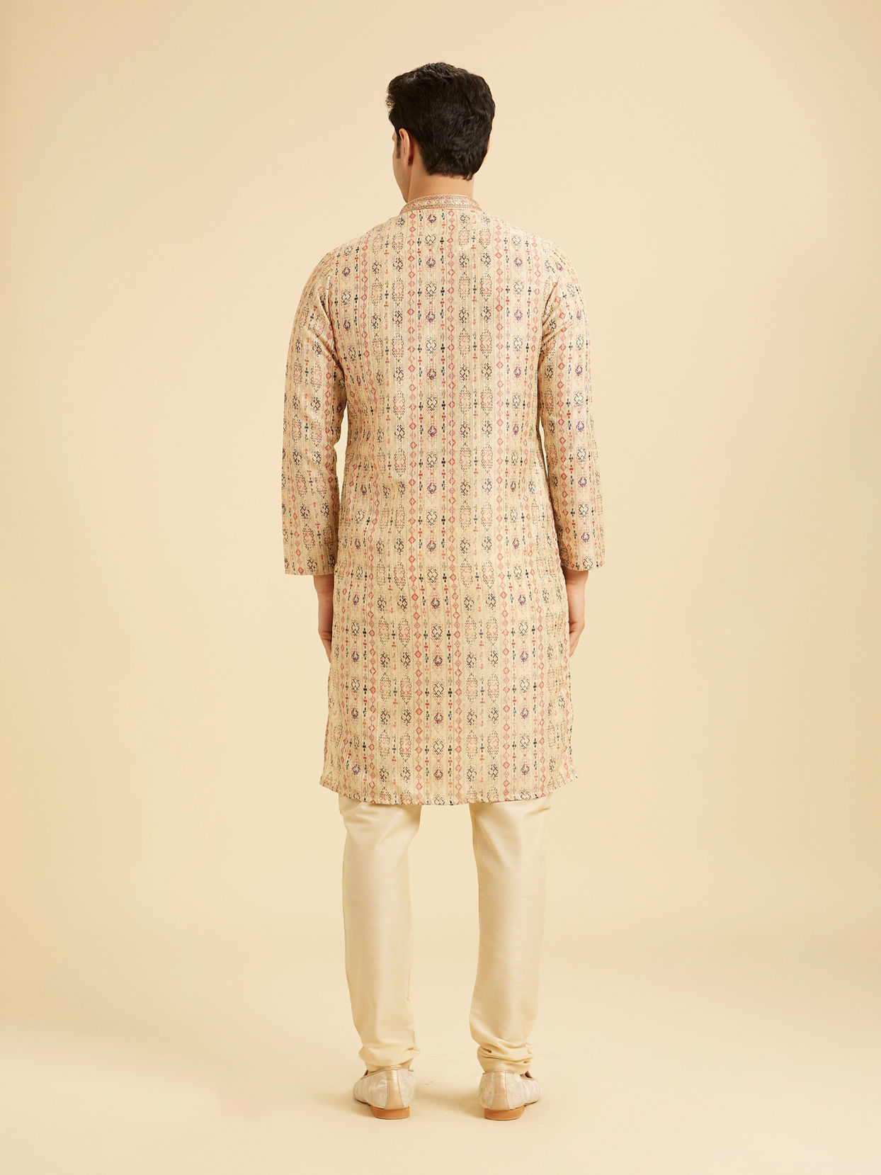 Manyavar Men Royal Beige Regalia Kurta Pajama