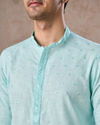 Manyavar Men Sky Blue Elegance Kurta Pajama