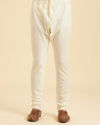 Manyavar Men Elegant Cream Kurta Pajama