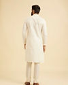 Manyavar Men Elegant Cream Kurta Pajama