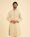 Elegance perfected Beige Kurta Pajama