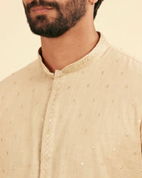 Manyavar Men Elegance perfected Beige Kurta Pajama