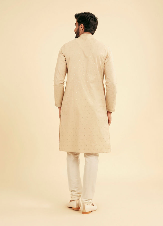 Manyavar Men Elegance perfected Beige Kurta Pajama