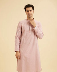 Manyavar Men Dusty Pink Enigma Kurta Pajama