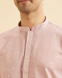 Manyavar Men Dusty Pink Enigma Kurta Pajama