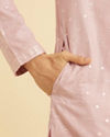 Manyavar Men Dusty Pink Enigma Kurta Pajama