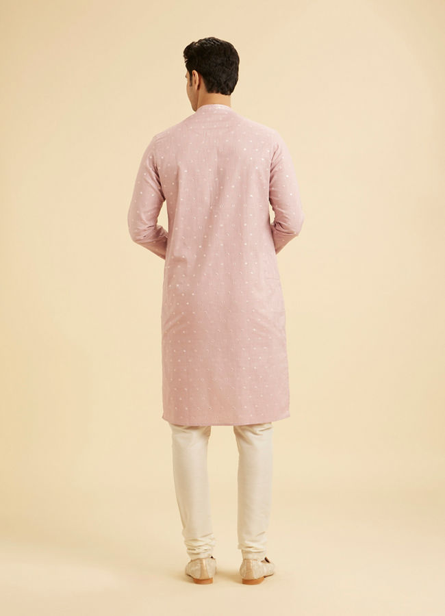 Manyavar Men Dusty Pink Enigma Kurta Pajama