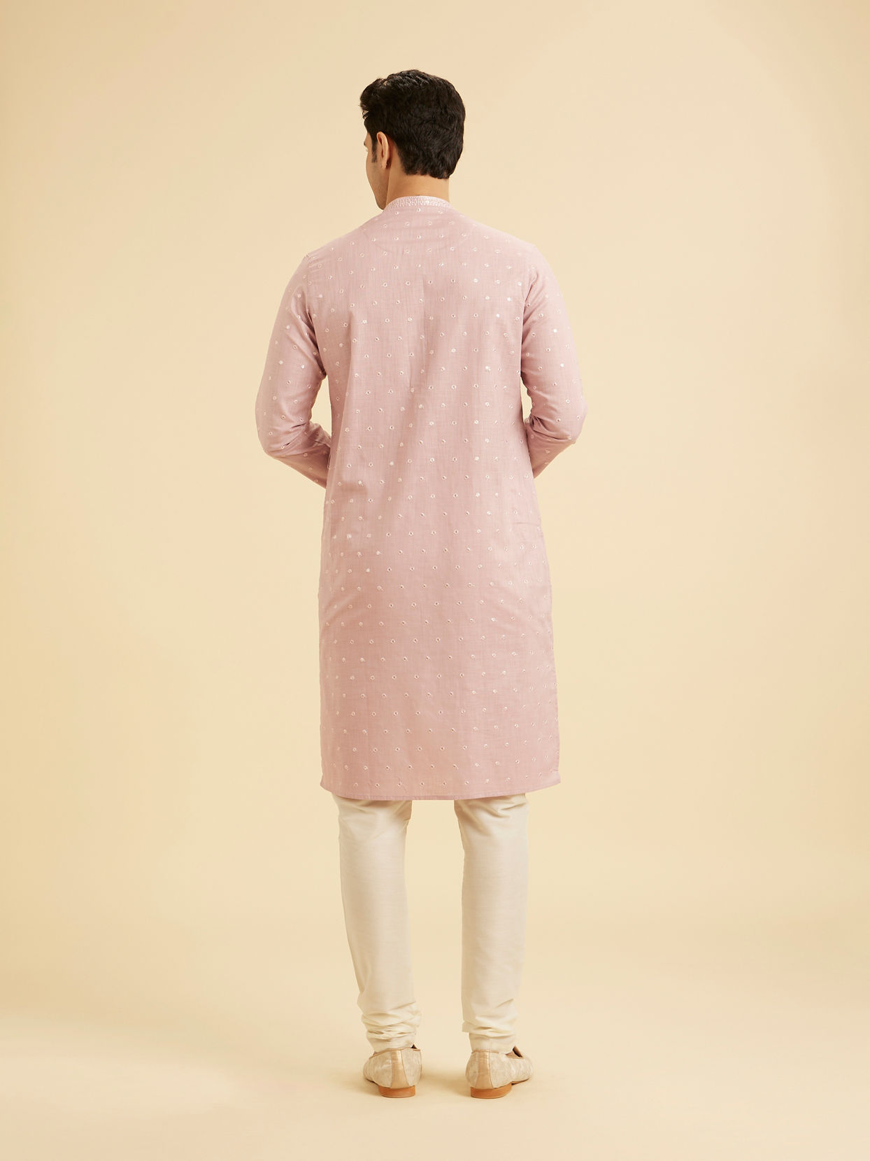 Manyavar Men Dusty Pink Enigma Kurta Pajama