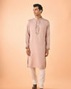 Manyavar Men Beige Opulence Kurta Pajama