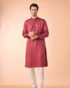 Manyavar Men Festive Maroon Kurta Pajama