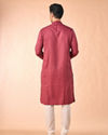 Manyavar Men Festive Maroon Kurta Pajama
