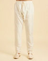 Manyavar Men Beige Festive Elegance Kurta Pajama