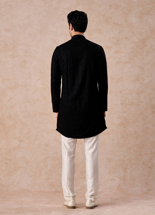 Manyavar Men Midnight Essence Kurta Trouser