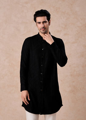 Manyavar Men Midnight Essence Kurta Trouser