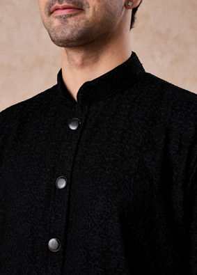 Manyavar Men Midnight Essence Kurta Trouser