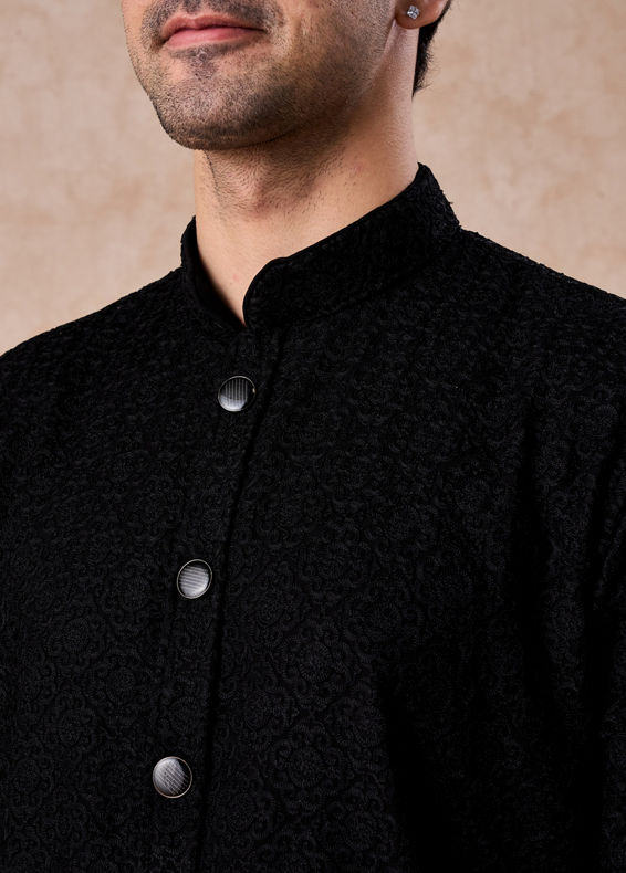 Manyavar Men Midnight Essence Kurta Trouser