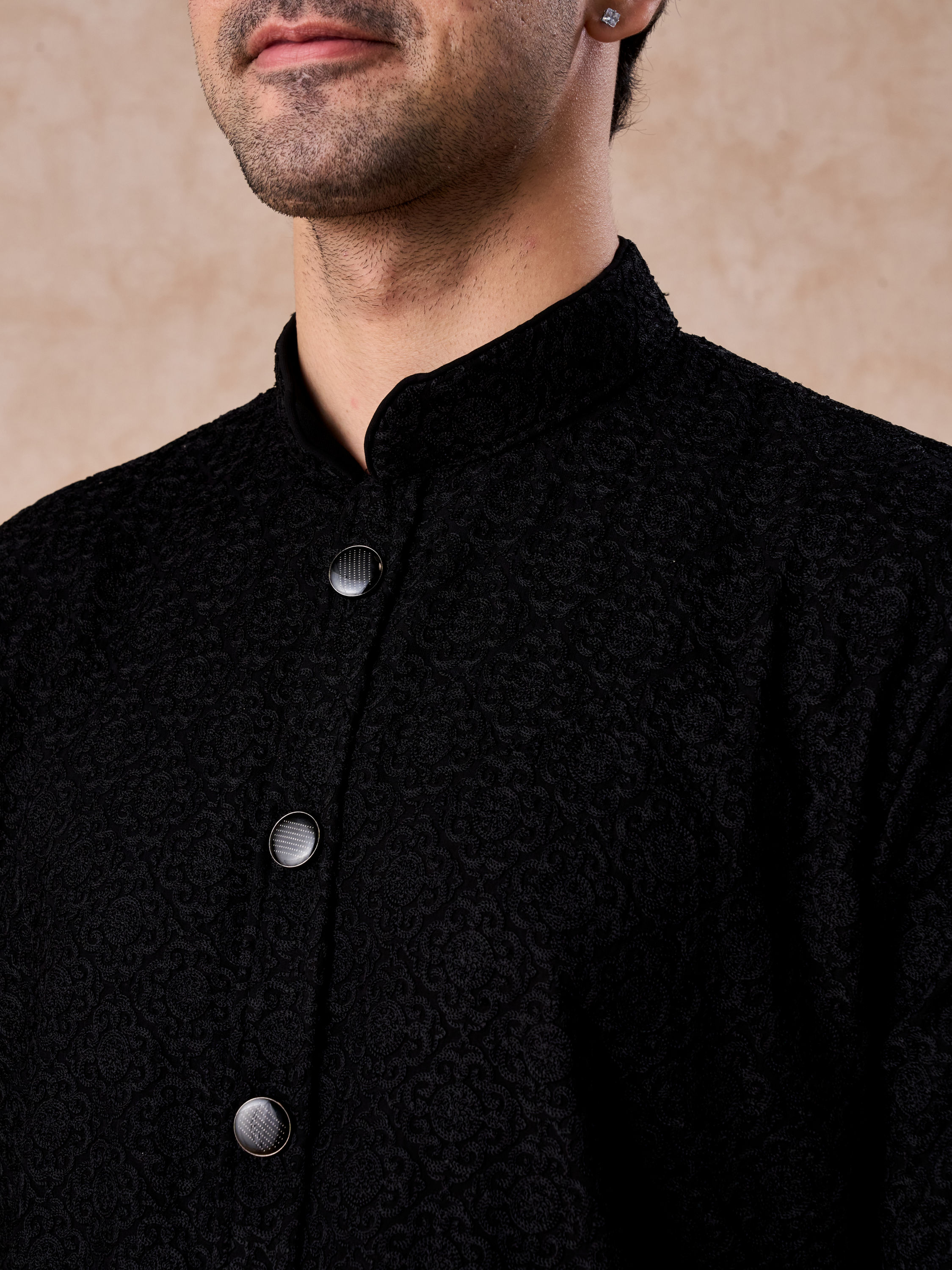 Manyavar Men Midnight Essence Kurta Trouser