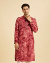 Maroon Spandex Elegance Kurta Pajama