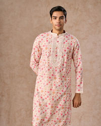 Manyavar Men Pink Enchantment Kurta Churidar