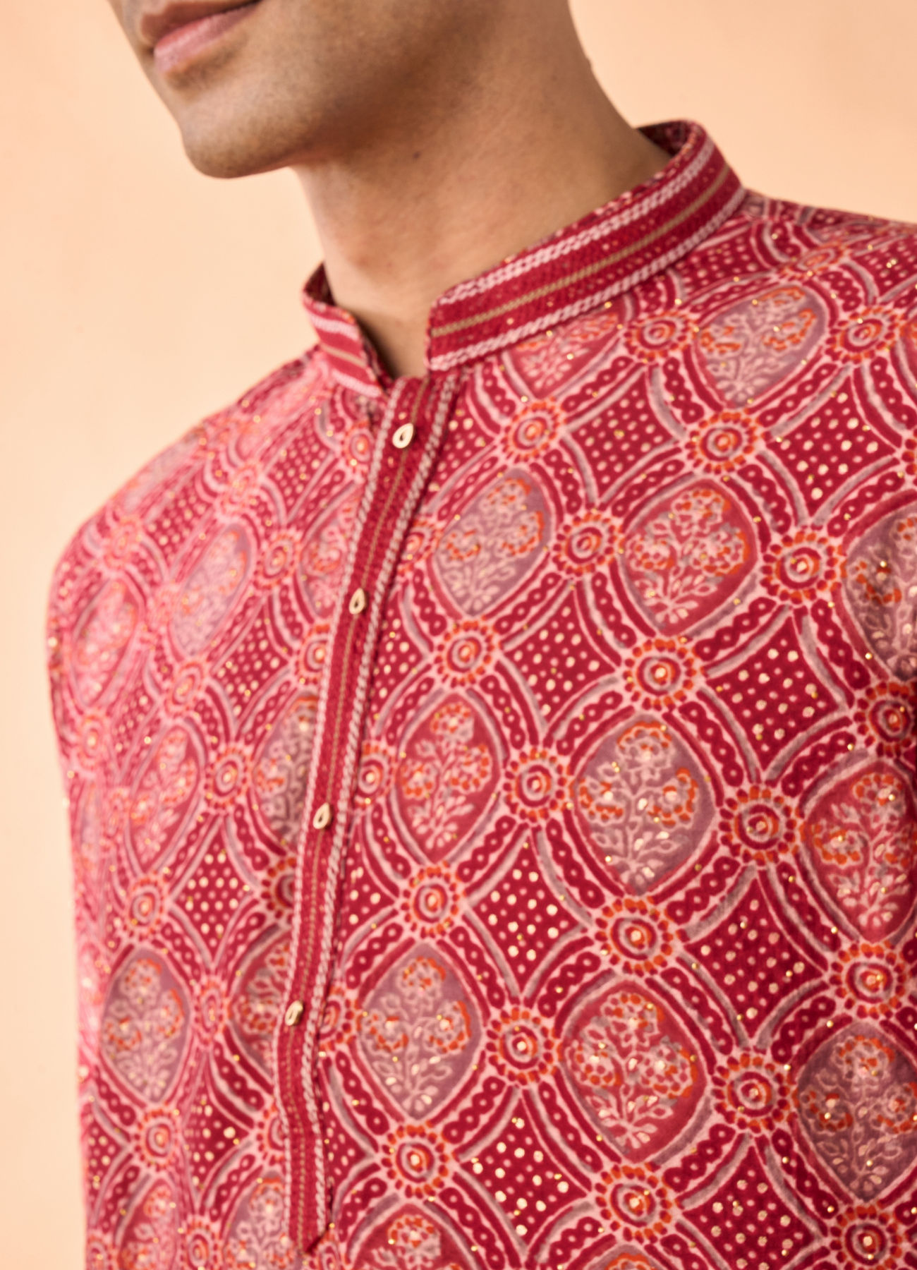 Manyavar Men Marvelous Maroon Kurta Pajama