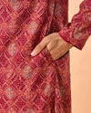 Manyavar Men Marvelous Maroon Kurta Pajama