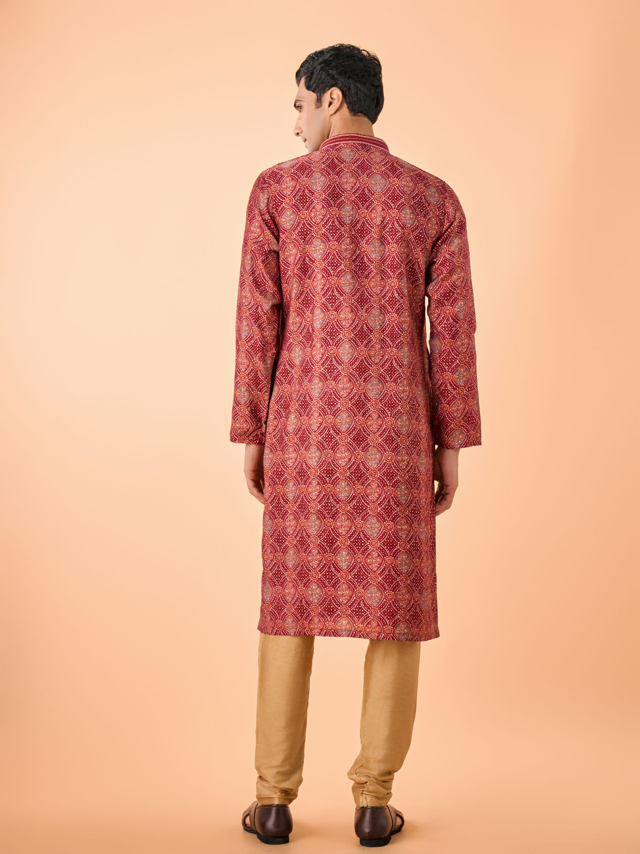 Manyavar Men Marvelous Maroon Kurta Pajama