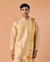 Beige Silk Festive Veshti Dhoti