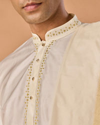 Manyavar Men Radiant Cream Veshti Dhoti