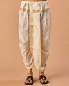 Manyavar Men Radiant Cream Veshti Dhoti