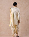 Manyavar Men Regal Cream Silk Veshti Dhoti