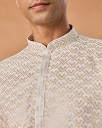 Manyavar Men Ethereal White Kurta Pajama