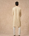 Manyavar Men Beige Georgette Kurta Churidar