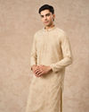 Manyavar Men Beige Georgette Kurta Churidar