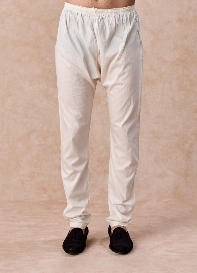 Manyavar Men Dark Blue Georgette Kurta Pajama