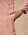 Manyavar Men Pink Georgette Kurta Churidar with Embroidery