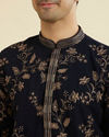 Manyavar Men Royal Blue Elegance Kurta Churidar