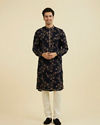 Manyavar Men Royal Blue Elegance Kurta Churidar