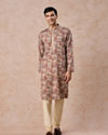 Manyavar Men Fawn Elegance Kurta Churidar