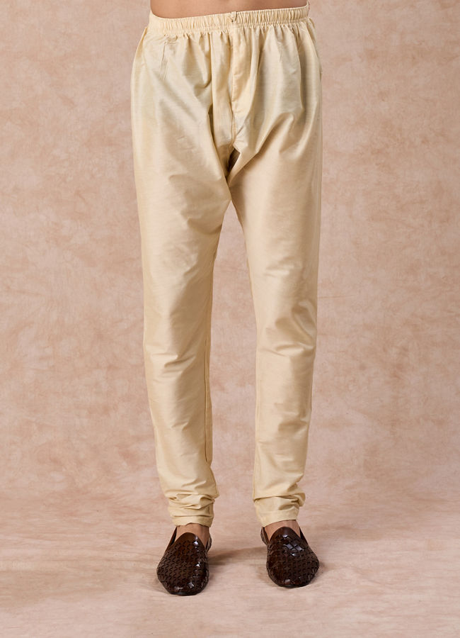 Manyavar Men Fawn Elegance Kurta Churidar