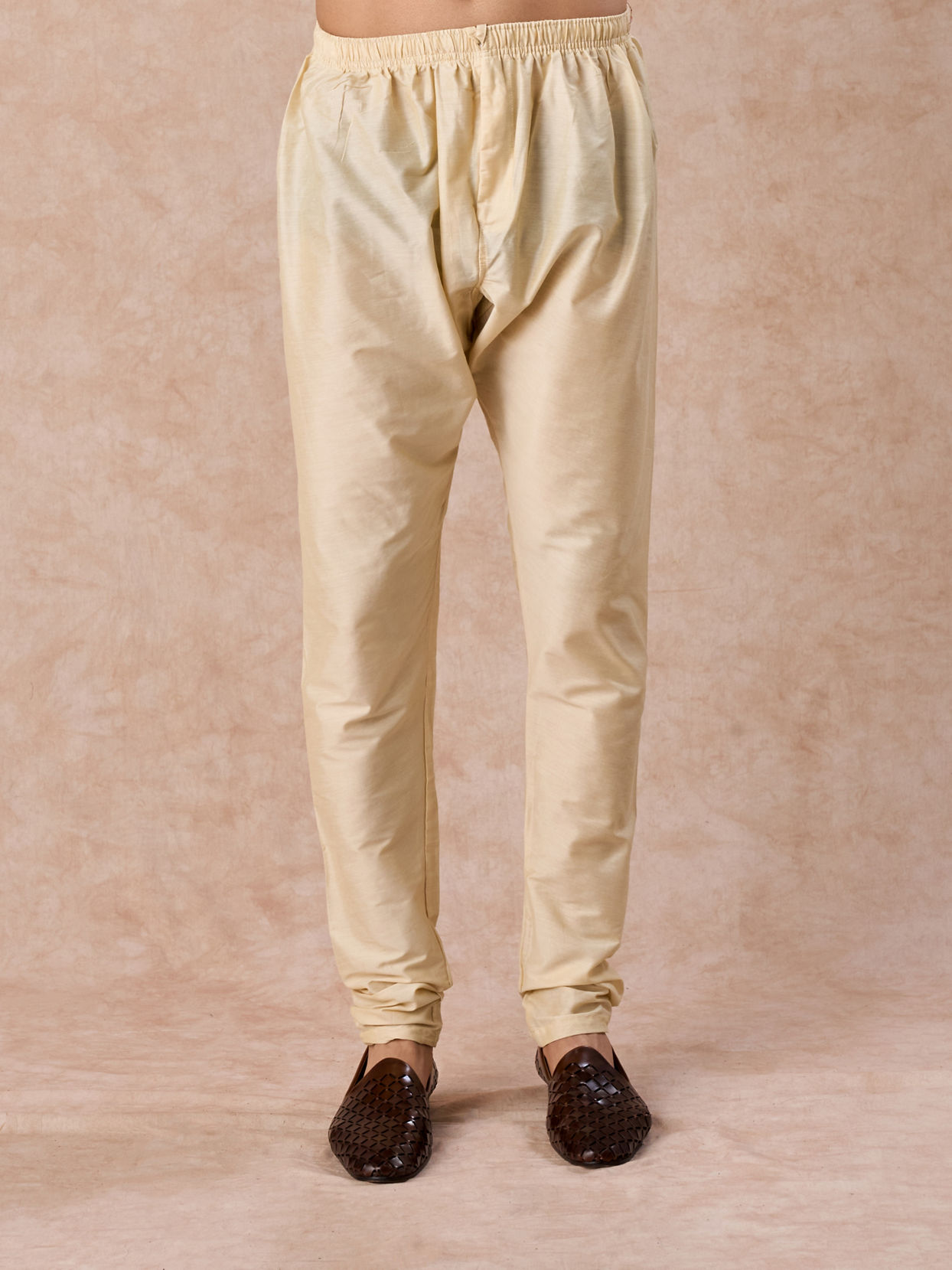 Manyavar Men Fawn Elegance Kurta Churidar