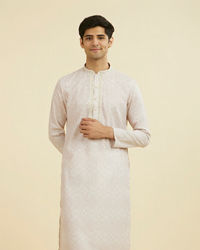 Manyavar Men Beige Grandeur Kurta Churidar