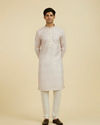 Manyavar Men Beige Grandeur Kurta Churidar