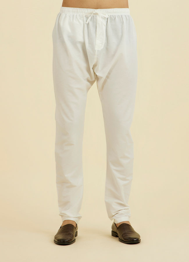 Manyavar Men Beige Grandeur Kurta Churidar