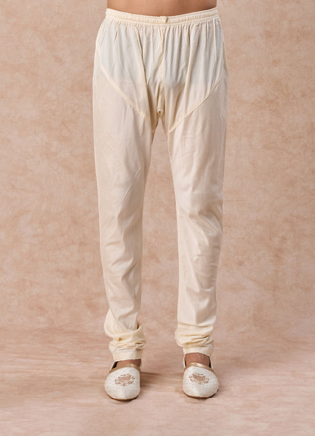 Manyavar Men Golden Glow Kurta Churidar