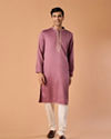 Manyavar Men Dusty Pink Charm Kurta Pajama