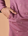 Manyavar Men Dusty Pink Charm Kurta Pajama